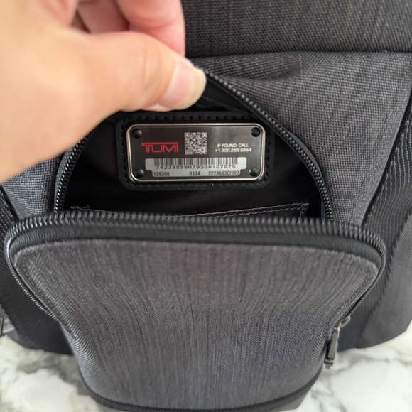 Tumi Gray Ballistic Nylon Thornhill Rucksack Backpack 02223683CHRO - Picture 9 of 16